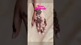 simple and beautiful new back side mehndi design newreel mehadi design heena 💖🤗 [upl. by O'Reilly]