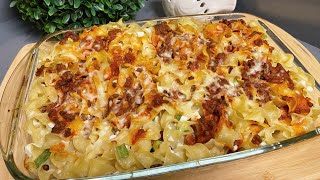 I’ve Never Had Such Delicious Pasta Beef amp Egg Noodle Casserole [upl. by Trabue]