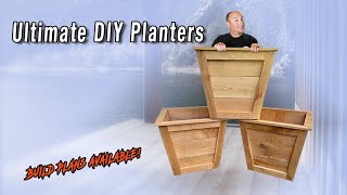 DIY Tapered Cedar Planters For Beginners [upl. by Eniamej643]