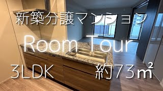 【ルームツアー】新築分譲マンション購入しました。入居前3LDK約73㎡間取り紹介賃貸から分譲へ [upl. by Burnaby]