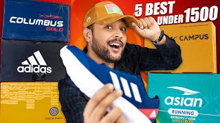 Top 5 Best Shoes Under 10002000 🔥 Asian Campus Adidas  Amazon Shoe Haul 2023  ONE CHANCE [upl. by Oballa]