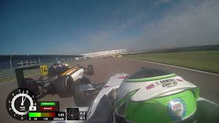 MSA Formula F4 6915 Rockingham Race 2 Toby Sowery onboard by Shuntmonkey feat L Norris C Herta [upl. by Xanthe]