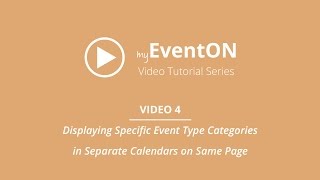 EventON  Video 4  Displaying Specific Event Type Categories in Separate Calendars on Same Page [upl. by Llenwad]