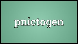 Pnictogen Meaning [upl. by Danielson]