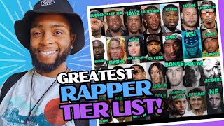 The Ultimate Greatest Rapper Tier List [upl. by Langston]