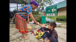 The orphan boy harvests natural fruits to sell and takes care of his orphaned younger brother [upl. by Delwin]