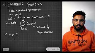 Isobaric Process Thermodynamics Class 12 Physics chemistry [upl. by Eiboj61]