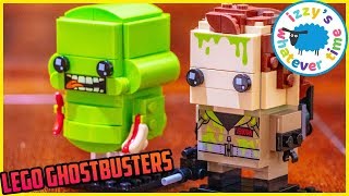 LEGO GHOSTBUSTERS Brickheadz Venkman and Slimer [upl. by Airdnekal]