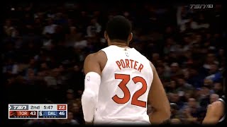 Otto Porter Jr Drains the Corner 3  Raptors vs Mavs [upl. by Yerag]