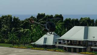 XPlane 12 Dreamfoil Schweizer S300CBi  Praslin Island Airport Departing and Landing [upl. by Inram950]