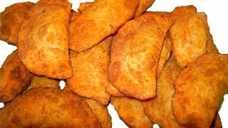 Russische Teigtaschen Chebureki Rezept [upl. by Yema]