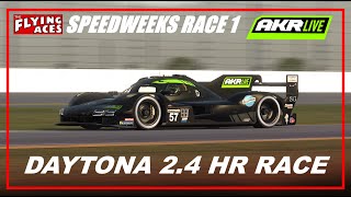 DAYTONA 24 hour race Flying Aces Speedweeks race 1 Monday January 29th 2024 [upl. by Rigby386]