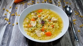 schnelle Hühnersuppe an Oma angelehnt  Rezept und Anleitung  Natürlich Lecker [upl. by Eleinad]