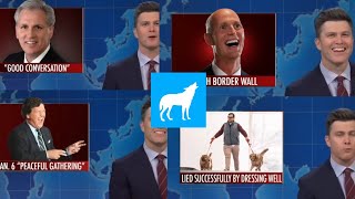 Saturday Night Live Mitch McConnell Seen Here Jokes Colin Jost Weekend Update Comp [upl. by Artap]