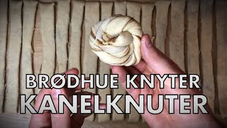 Hvordan knyte kanelknuter  Brødhue [upl. by Yenahc]