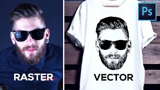 How to Convert Raster Image into Vector in Photoshop [upl. by Sutphin]