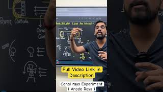 11 chem  1 min  Canal Ray Experiment  Anode rays  ashish singh lectures [upl. by Leirol378]