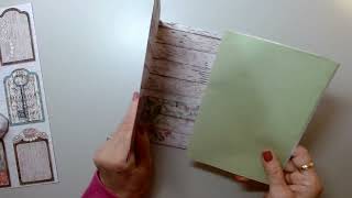 Make A Folio With Me  Using Stamperia Paper Roses And Lace [upl. by Croteau646]