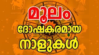 മൂലം നാളുകർക്ക് ദോഷകരമായ നാളുകൾ  Moolam Star Characteristics  JYOTHISHAM  Malayalam Astrology [upl. by Budwig]