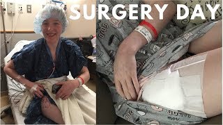 Hip Labral Tear  FAI  Surgery Day Part 1 Megan [upl. by Lleuqram900]