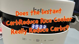 Instant Rice Cooker Really Reduces Carbs Instant 20Cup Rice Cooker Rice amp Grain MultiCooker [upl. by Ikim]