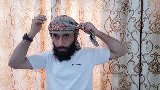 How to tie Shemagh for Ramadhan 5 Emarati Style Shemagh [upl. by Yruam260]