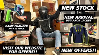 NEW GRAPHIC HELMETS ARE BACK IN STOCK   NEW JACKET OF DSG WITH HUMP  79 [upl. by Kentigera818]