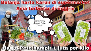 BELANJA HARTA KARUN DI SUPERMARKET ASIA TERBESAR DI INGGRIS  HARGA PETE HAMPIR 1 JUTA PER KILO [upl. by Nnyladnarb]