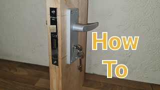 HOW TO FIT A MORTICE SASHLOCK [upl. by Newell]