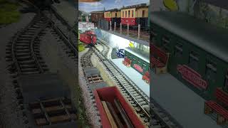 G Scale Live Steam Accucraft Caradoc On The Port Rowsell Freight [upl. by Ecirtnahc]