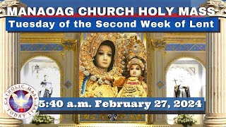 CATHOLIC MASS OUR LADY OF MANAOAG CHURCH LIVE MASS TODAY Feb 27 2024 540am Holy Rosary [upl. by Brockwell]