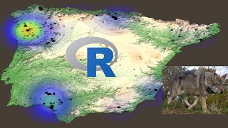 Map of wolves density in Iberian Peninsula using R in Positron [upl. by Kassi]