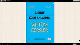 9 Sınıf VIP Tüm Dersler Konu Anlatımlı [upl. by Yenwat418]