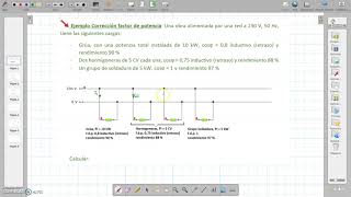 Ejemplo práctico corrección factor de potencia con batería de condensadores [upl. by Anhpad277]