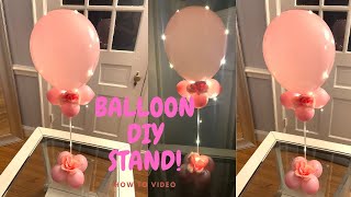 DIY balloon table stand balloon centerpiece DIYballoon topiary stand [upl. by Dirk327]