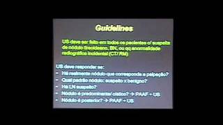 II SEUS  Nódulo de Tireóide  Profa Dra Maria Cristina Chammas  Parte I [upl. by Belier]