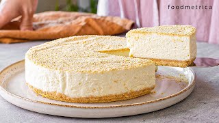 Super Easy NoBake Cheesecake No Egg No Gelatine No Condensed milk [upl. by Parhe548]