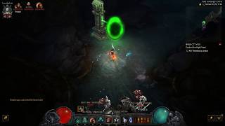 Diablo 3 Necromancer Bones of Rathma Set Dungeon 26 season patch 273 [upl. by Linder607]