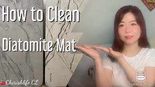 HOW TO CLEAN DIATOMITE MAT  🍒CherishlifeCL [upl. by Theobald]