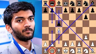 Gukesh D easily beats Ding Liren with an Accelerated English [upl. by Donnie]