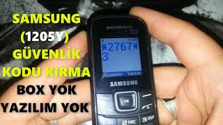 SAMSUNG 1205Y1205T1205M GÜVENLİK KODU KIRMAHARD RESET NASIL YAPILIR [upl. by Florencia4]