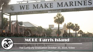 Papa Company Graduation  Marine Corps  Parris Island  November 3rd 2023 [upl. by Nolek]