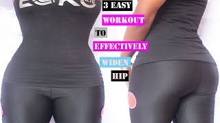 How to Get Bigger hips3 Easy Exercises for Wider Hips  Widen Your Hip Muscles [upl. by Zsamot224]