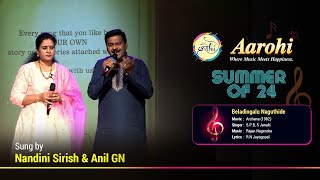 Beladingalu Naguthide  Cover Song By Nandini Sirish amp Anil GN  Aarohi Bangalore [upl. by Ecirtaed434]