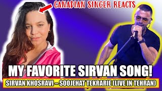 MUST WATCH INCREDIBLE LIVE PERFORMANCE REACTION  Sirvan Khosravi Reaction  Soojehat Tekrarie [upl. by Acilegna]