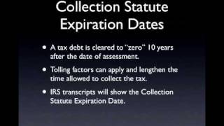 Tax attorney explains IRS collection statute of limitations [upl. by Heinrick539]