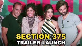 Section 375 Trailer Launch Complete Event  Akshaye Khanna Richa Chadha  Ajay Bahl [upl. by Raynata]