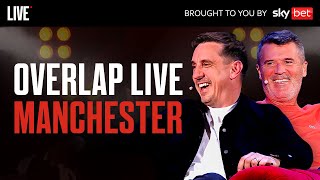 Roy Keane ROASTS Gary Neville Over Mini Retirement  The Overlap on Tour Manchester [upl. by Battiste]