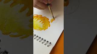 Botanical Watercolour Painting  Chrysanthemum for November  Beam Paints watercolor painting [upl. by Assirek297]