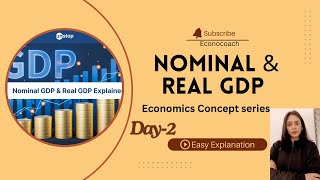 NOMINAL amp REAL GDP  25 DAYS ECONOMICS CONCEPT SERIES  DAY 1  economics shorts economy [upl. by Gradey894]